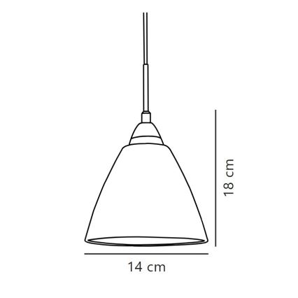 Nordlux - Hängeleuchte READ 1xE14/40W/230V glänzendes Chrom