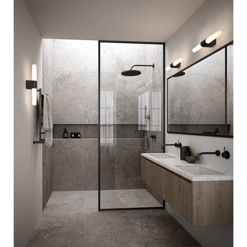 Nordlux - Illuminazione a LED per specchi da bagno HELVA LED/9W/230V IP44 nero