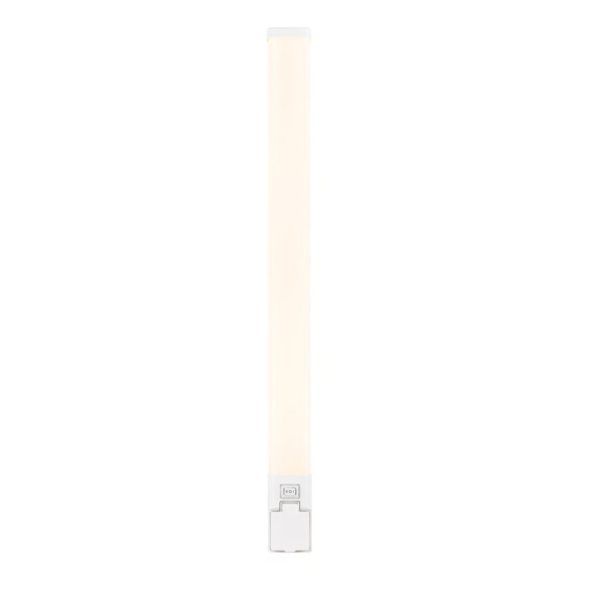 Nordlux - illuminazione LED dimmerabile per specchio da bagno con presa SJAVER LED/15W/230V IP44 60 cm bianco