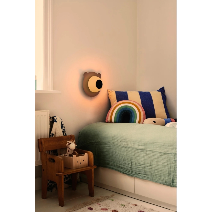 Nordlux - Kinder-Wandleuchte BRUNA BEAR 1xE14/25W/230V Bär
