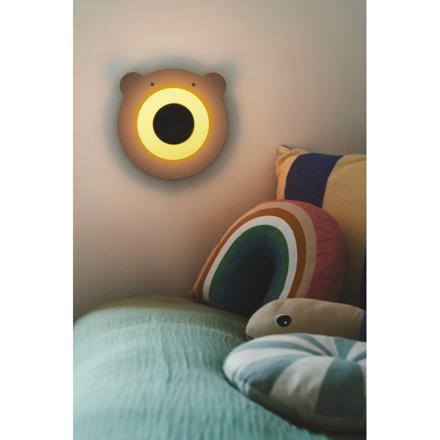 Nordlux - Kinder-Wandleuchte BRUNA BEAR 1xE14/25W/230V Bär