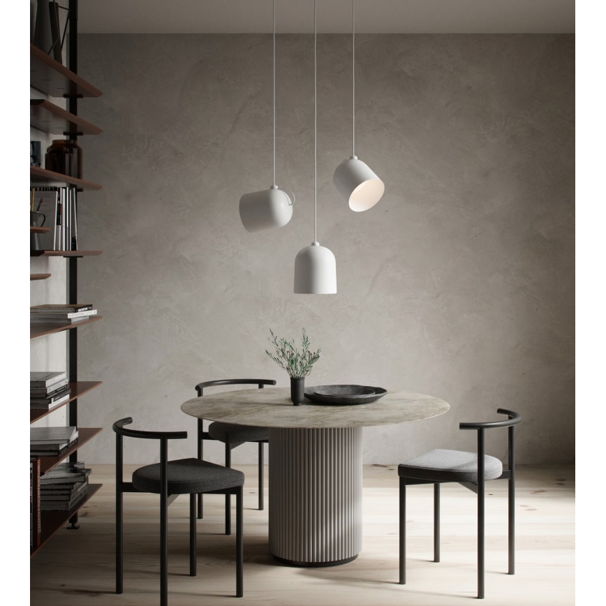 Nordlux - Lampada a sospensione con cavo ANGLE 1xE27/25W/230V bianco
