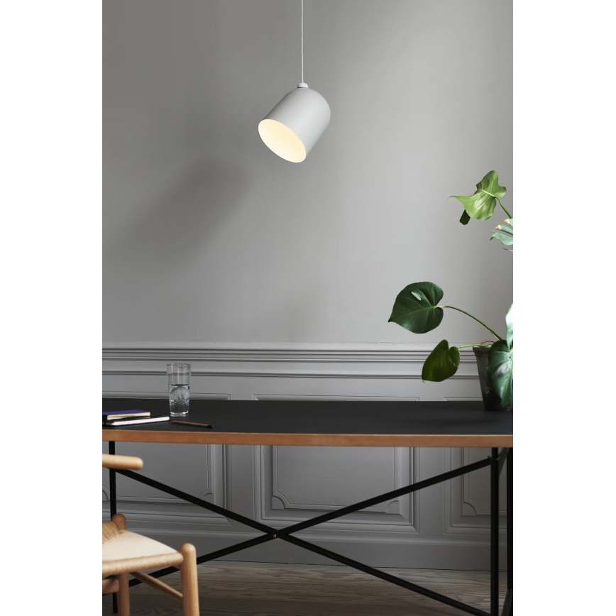 Nordlux - Lampada a sospensione con cavo ANGLE 1xE27/25W/230V bianco