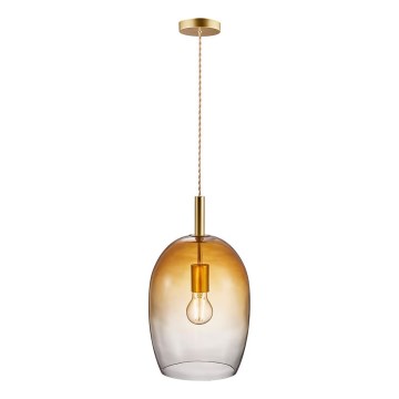 Nordlux - Lampada a sospensione con cavo UMA 1xE27/40W/230V Ø 23 cm marrone/fumé