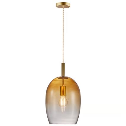 Nordlux - Lampada a sospensione con cavo UMA 1xE27/40W/230V Ø 23 cm marrone/fumé
