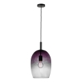 Nordlux - Lampada a sospensione con cavo UMA 1xE27/40W/230V Ø 23 cm nero/fumé