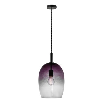 Nordlux - Lampada a sospensione con cavo UMA 1xE27/40W/230V Ø 23 cm nero/fumé