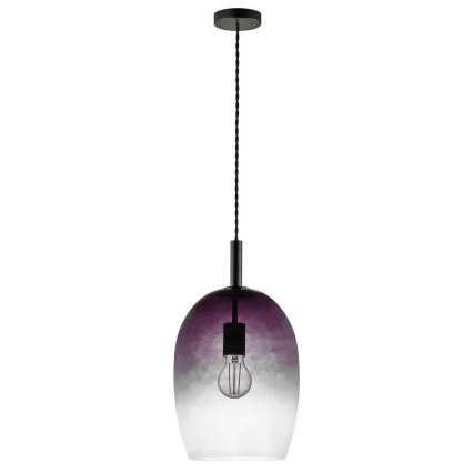 Nordlux - Lampada a sospensione con cavo UMA 1xE27/40W/230V Ø 23 cm nero/fumé