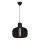 Nordlux - Lampada a sospensione HAZO con cavo 1xE27/60W/230V, nero