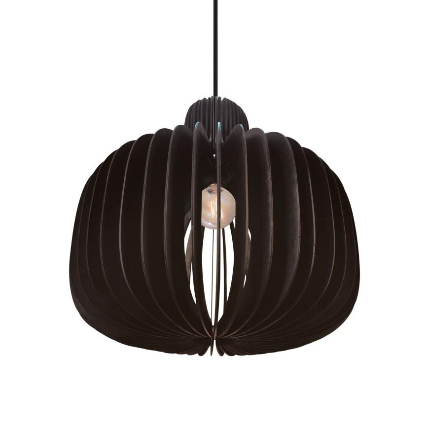 Nordlux - Lampada a sospensione HAZO con cavo 1xE27/60W/230V, nero