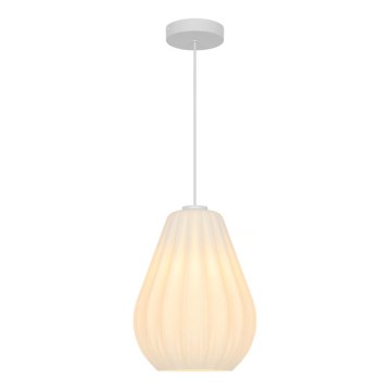 Nordlux - Lampada a sospensione SALLINO con cavo 1xE27/15W/230V Ø 24 cm bianca