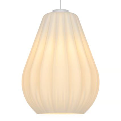 Nordlux - Lampada a sospensione SALLINO con cavo 1xE27/15W/230V Ø 24 cm bianca