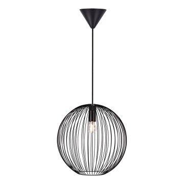 Nordlux - Lampada a sospensione su cavo BERONI 1xE27/60W/230V nero Ø 35 cm