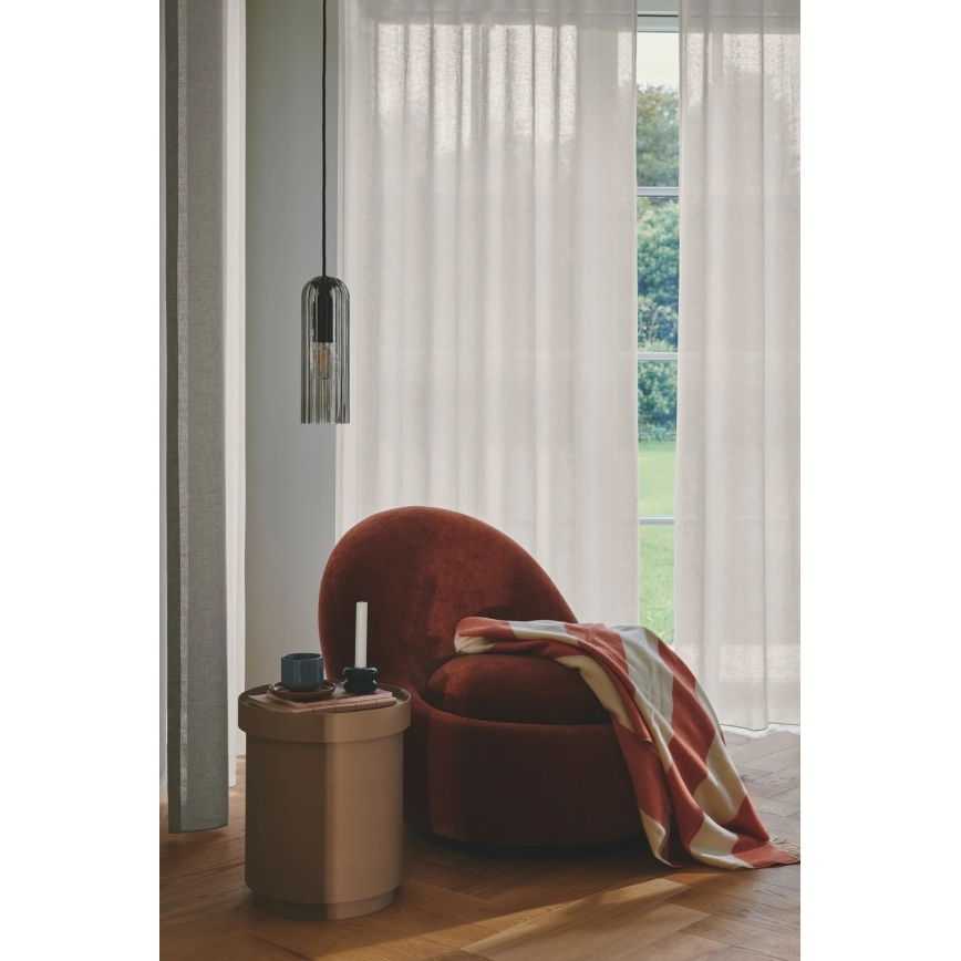 Nordlux - Lampada a sospensione su cavo MIELLA 1xE27/25W/230V fumé