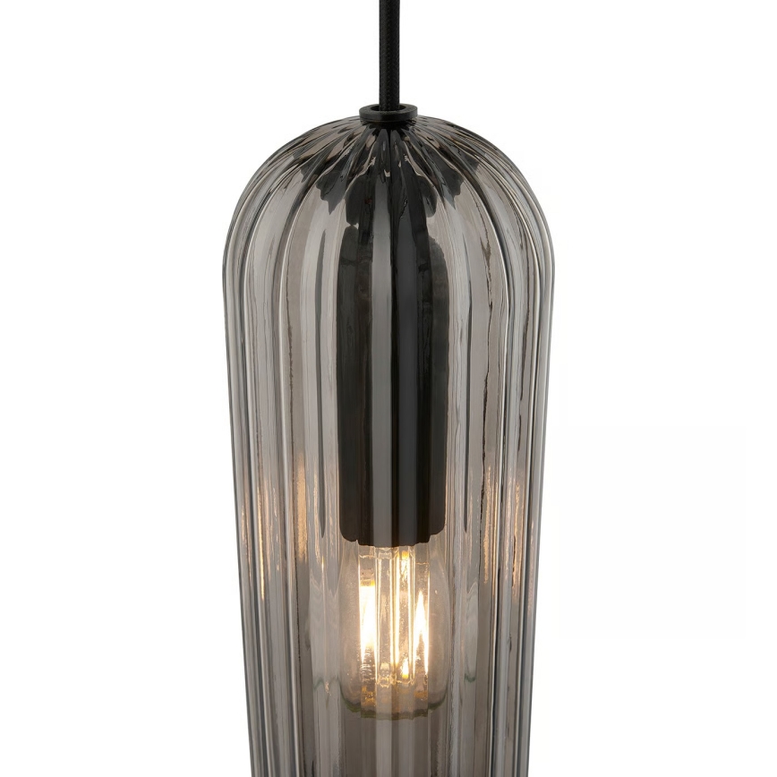 Nordlux - Lampada a sospensione su cavo MIELLA 1xE27/25W/230V fumé
