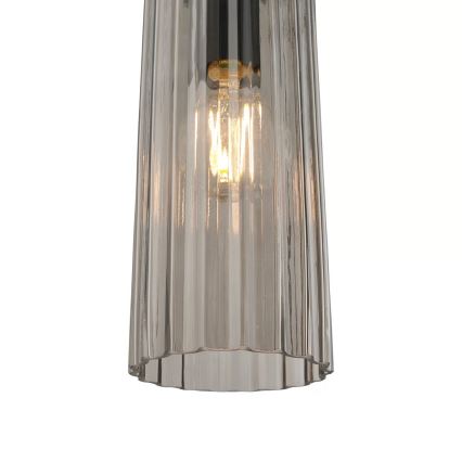 Nordlux - Lampada a sospensione su cavo MIELLA 1xE27/25W/230V fumé