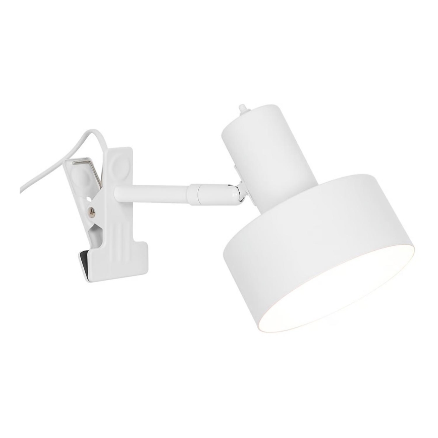 Nordlux - Lampada con morsetto MATIS 1xE27/15W/230V bianco