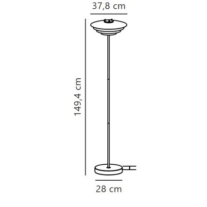 Nordlux - Lampada con piedistallo BRETAGNE 1xG9/25W/230V bianco