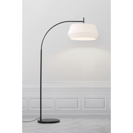 Nordlux - Lampada con piedistallo DICTE 1xE27/60W/230V nero/bianco
