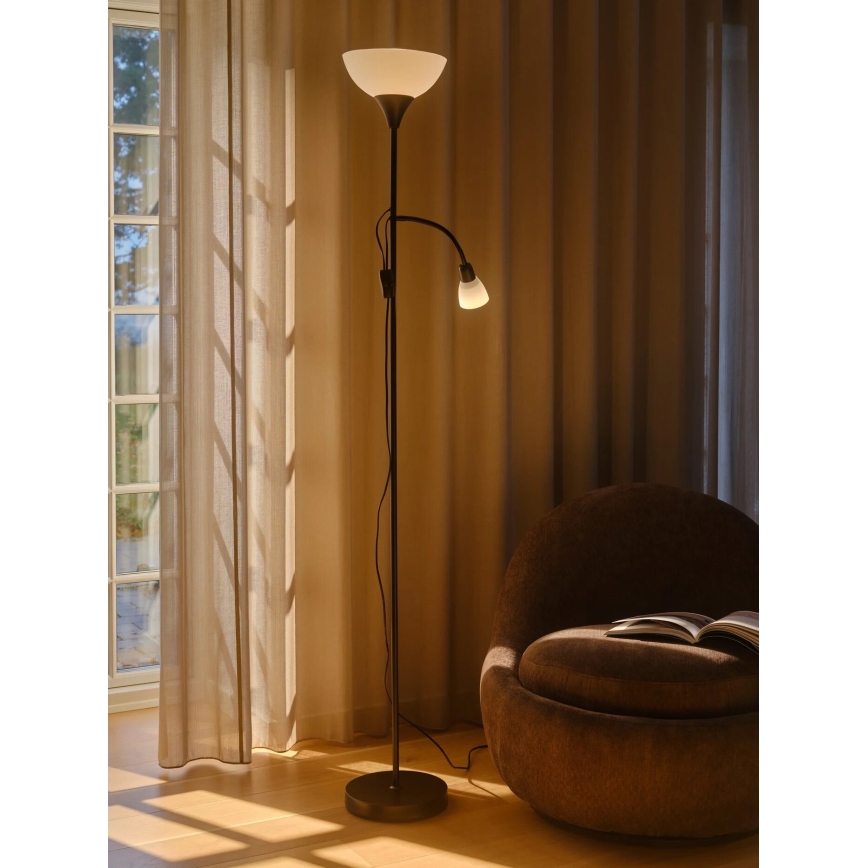 Nordlux - Lampada con piedistallo LAURIA 1xE27/40W/230V + 1xE14/15W