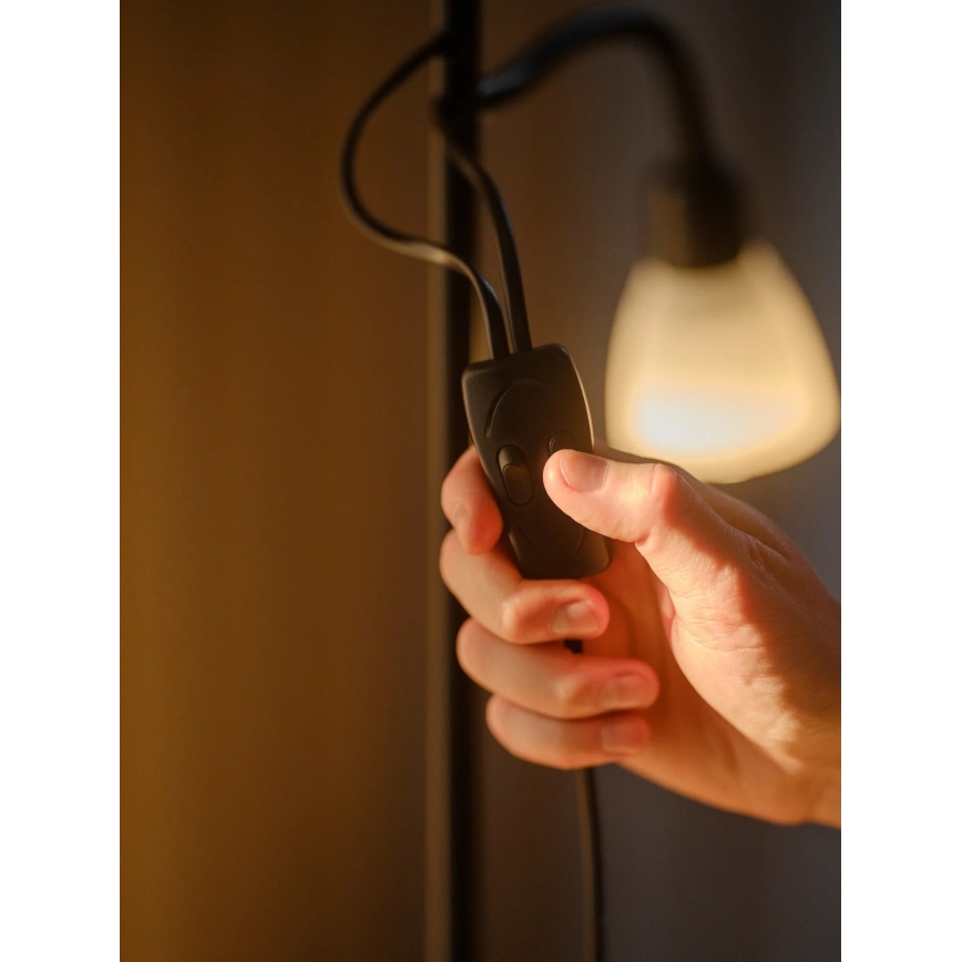 Nordlux - Lampada con piedistallo LAURIA 1xE27/40W/230V + 1xE14/15W