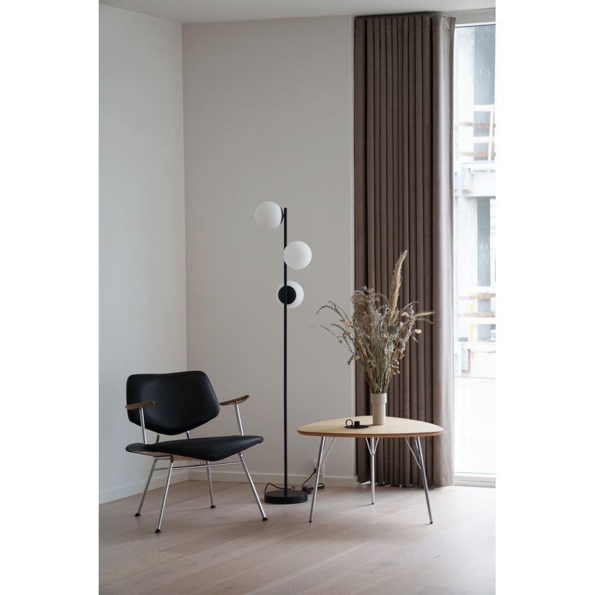 Nordlux - Lampada con piedistallo LILLY 3xE14/25W/230V nero