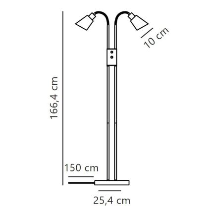 Nordlux - Lampada con piedistallo MOLLI 2xE14/25W/230V