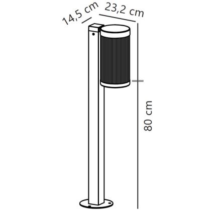 Nordlux - Lampada da esterno COUPAR 1xE27/25W/230V IP54 bianco