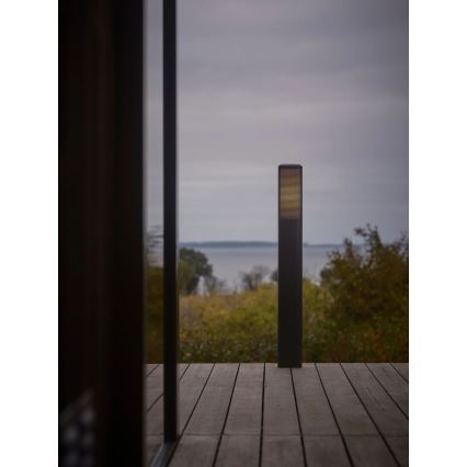 Nordlux - Lampada da esterno SIDARA 1xE27/15W/230V IP44 95 cm nera