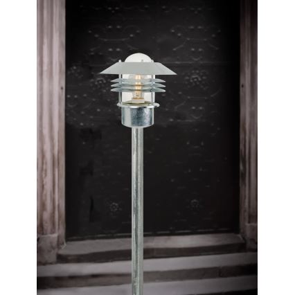 Nordlux - Lampada da esterno VEJERS 1xE27/60W/230V IP54 argento