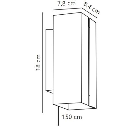 Nordlux - Lampada da parete dimmerabile LED CURTIZ 2xLED/4,5W/230V nero