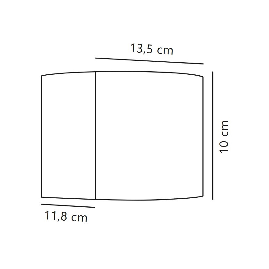 Nordlux - lampada da parete LED per esterni MILDA LED/4,9W/230V IP44 antracite