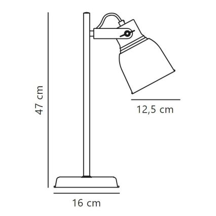 Nordlux - Lampada da tavolo ADRIAN 1xE27/25W/230V