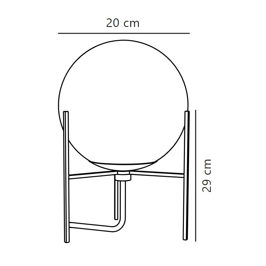 Nordlux - Lampada da tavolo ALTON 1xE14/15W/230V