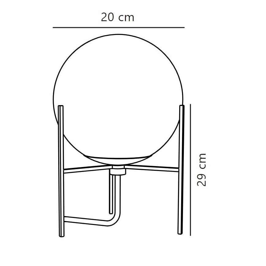 Nordlux - Lampada da tavolo ALTON 1xE14/15W/230V