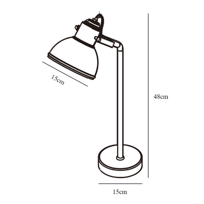Nordlux - Lampada da tavolo ASLAK 1xE27/15W/230V
