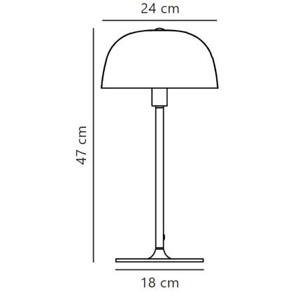 Nordlux - Lampada da tavolo CERA 1xE14/40W/230V oro