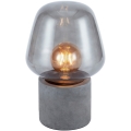 Nordlux - Lampada da tavolo CHRISTINA 1xE27/25W/230V calcestruzzo/grigio