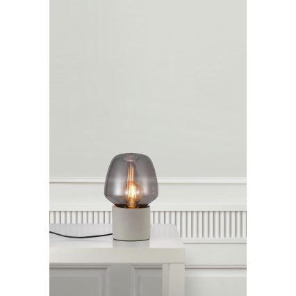 Nordlux - Lampada da tavolo CHRISTINA 1xE27/25W/230V calcestruzzo/nero