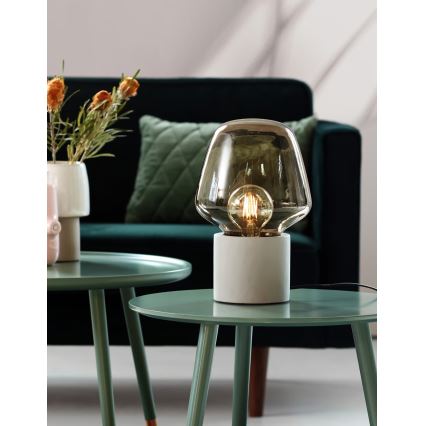Nordlux - Lampada da tavolo CHRISTINA 1xE27/25W/230V calcestruzzo/nero