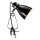 Nordlux - Lampada da tavolo con morsetto CYCLONE 1xE14/15W/230V nero
