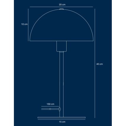 Nordlux - Lampada da tavolo ELLEN 1xE14/40W/230V oro/nero