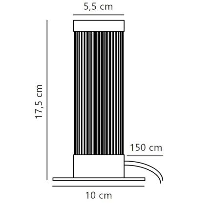 Nordlux - Lampada da tavolo GALLOWAY 1xE27/40W/230V