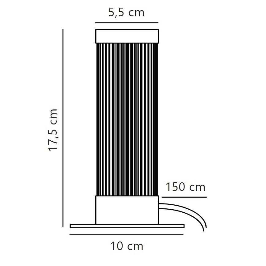 Nordlux - Lampada da tavolo GALLOWAY 1xE27/40W/230V