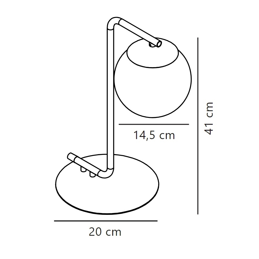 Nordlux - Lampada da tavolo GRANT 1xE14/40W/230V nero