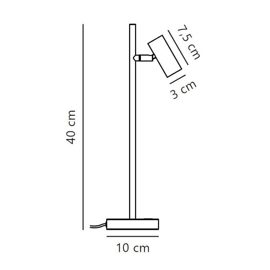 Nordlux - Lampada da tavolo LED dimmerabile OMARI LED/3,2W/230V nero