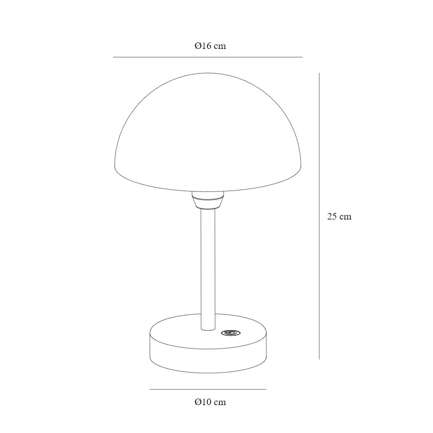 Nordlux - ELLEN Lampada da tavolo LED ricaricabile e dimmerabile per esterni, 2,8W/3,7V, 2200 mAh, IP44, beige