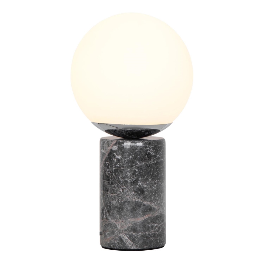 Nordlux - Lampada da tavolo LILLY 1xE14/25W/230V marmo/grigio