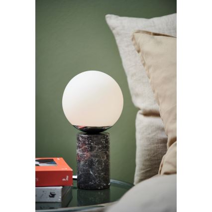 Nordlux - Lampada da tavolo LILLY 1xE14/25W/230V marmo/grigio