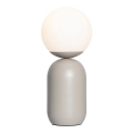 Nordlux - Lampada da tavolo NOTTI 1xE14/25W/230V grigio
